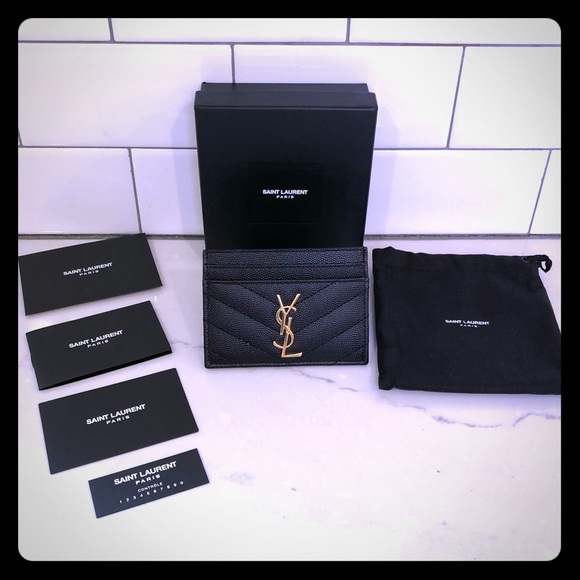 Saint Laurent Handbags - BRAND NEW 💕 Saint Laurent leather card holder